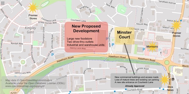 Minster Court and Proposed Development Map